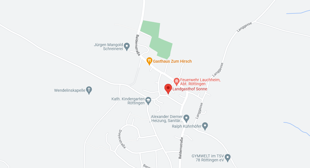 Anfahrt Sonne Röttingen zu google maps